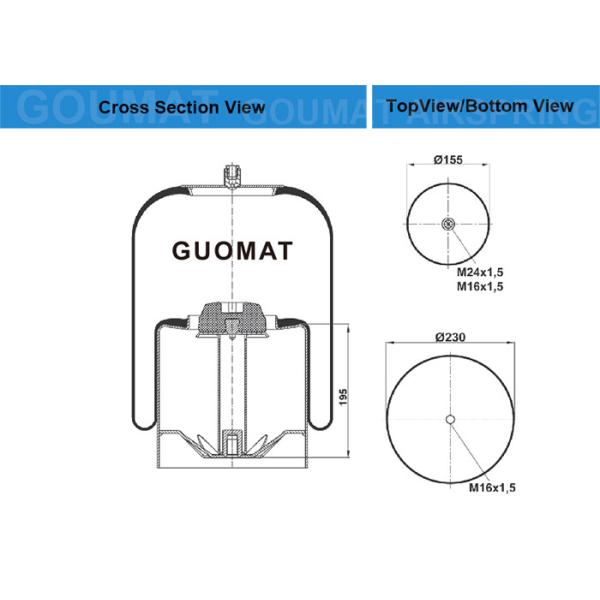 A mola de ar de A9463200121 Mercedes grita Blacktech RML95949C23 Neotec