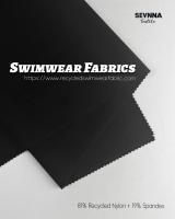 Swim Textured Fabrics Alternatives 81% Recycled Nylon 19% Spandex for Eco-Friendly Swimwear