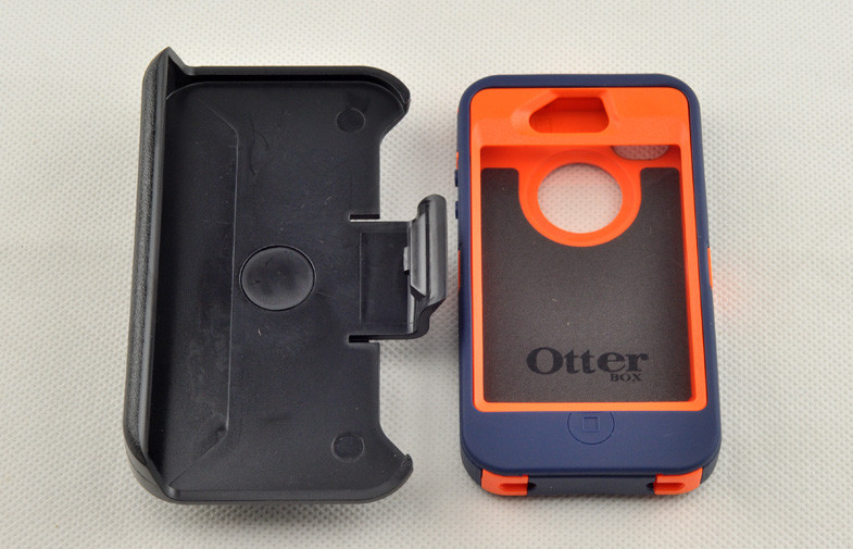 Outer Hard Shell Case For Iphone 4 , TPU Buckin Bronco Dustproof Cover