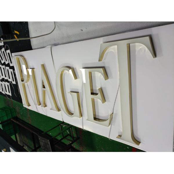 Stainless Steel Front Lit Channel Letter Sign For Mall / Memorable Signage