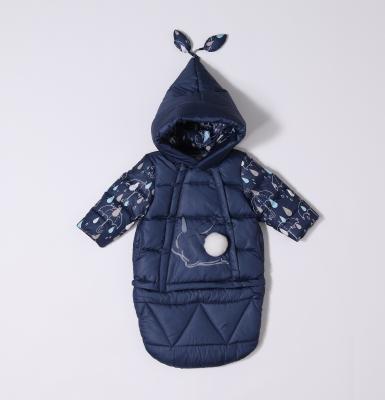 Bilemi Baby Rabbit DarkBlue Patchwork Soft Solid Warmest Parka Windbreaker Zip Outerwear Christmas Target Infant Snowsui