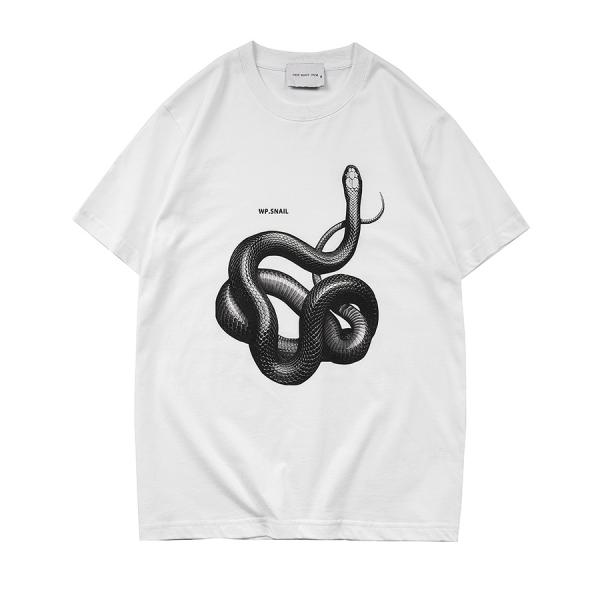 Gender-Neutral 3D Printed Snake Loose T-shirt for Street Fashion in Various Sizes