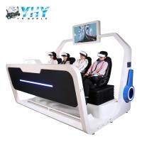 Jeu interactif VR de parc d'attractions de simulateur du jeu VR de 4 sièges avec des verres 3D