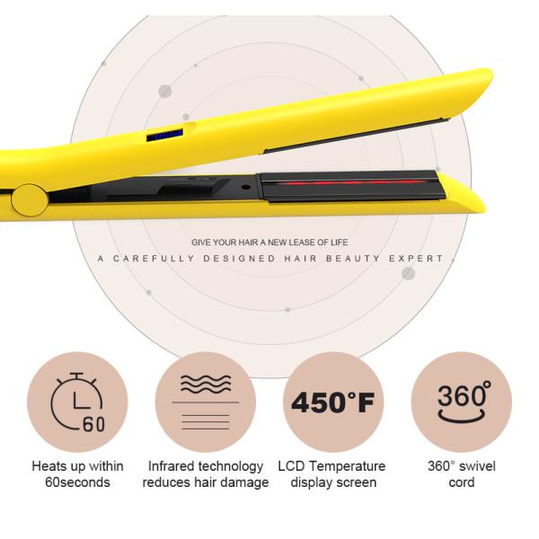 титан утюга регулируемой температуры 35W ультракрасный плоский покрывает соответствующее для всех волос