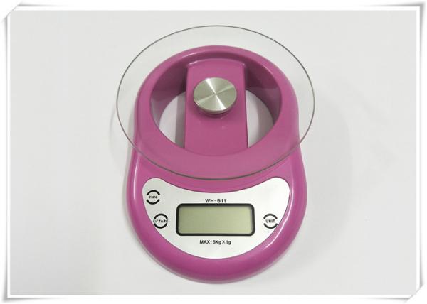 High Precision Tempered Glass Digital Scale Timer Function For Baking / Cooking