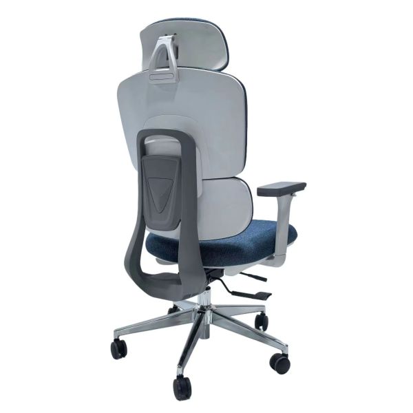 White Adjustable 4D Armrest Ergonomic Mesh Office Chair 3 Positions Backrest for Staff