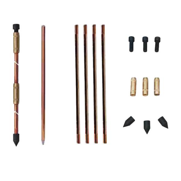 Cobre Rod 1200mm do prendedor de relâmpago do sistema de proteção do relâmpago da redução da resistência