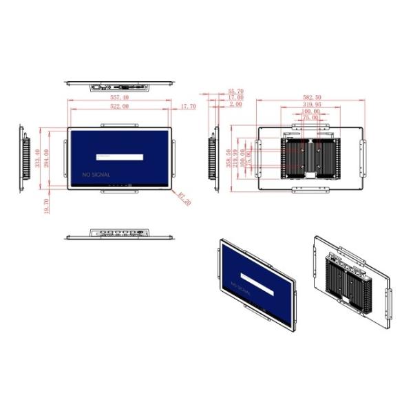 23.6-Inch Android Touch Screen for Smart Retail and Logistics Dashboards