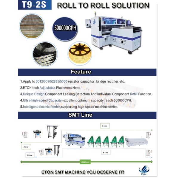 100 прокладки метров крена света для того чтобы свернуть SMT делая cph машины 500000 одну гарантию года