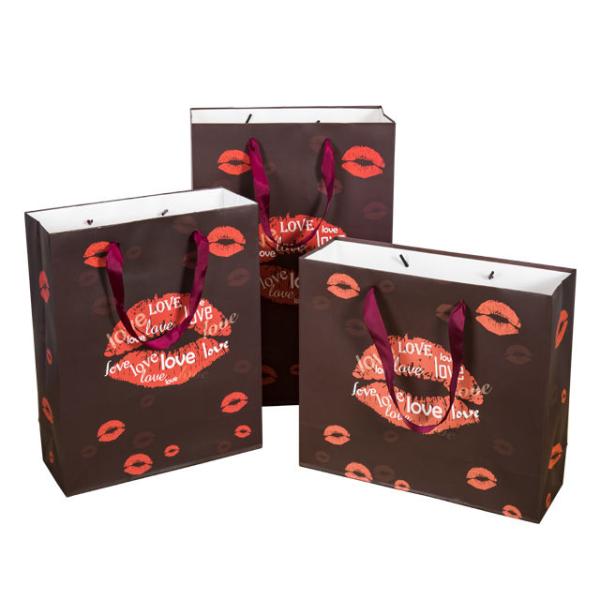Customized Luxury Fancy Craft Gift Paper Bag with Logo Print and Gravure Printing Surface