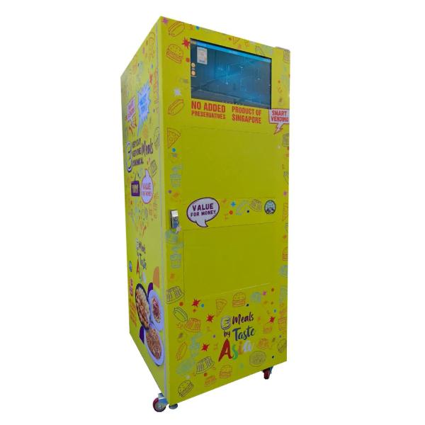 Healthy Options Cold Drink Fresh Food Vending Machine With Double-Glass Door Metal Sheet
