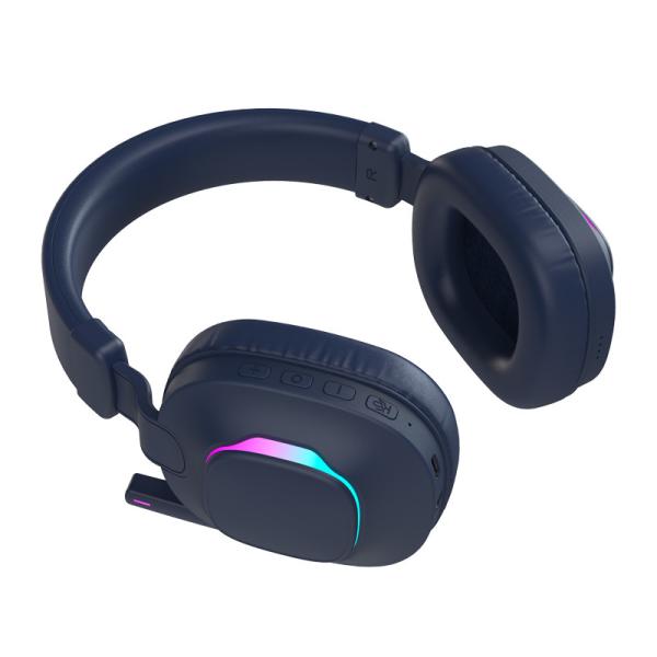 Low Latency Gaming Wireless Headphones Invisible Boom Bluetooth V5.2 With RGB Light