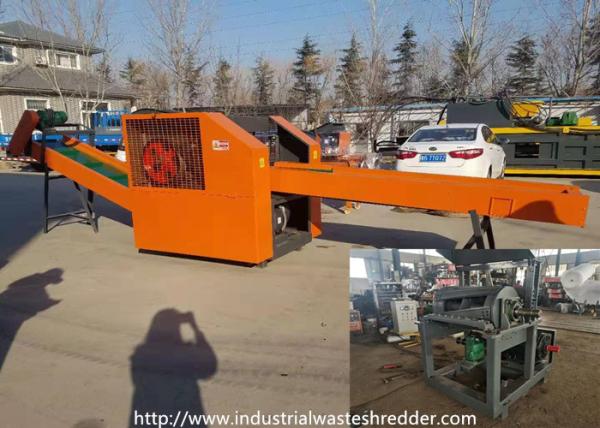 200HP Plastic Waste Shredding Machine Rotating Blades Cutting