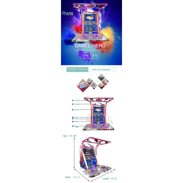 Plastic 400W Pump It Up Arcade Dance Machine Coin Acceptor