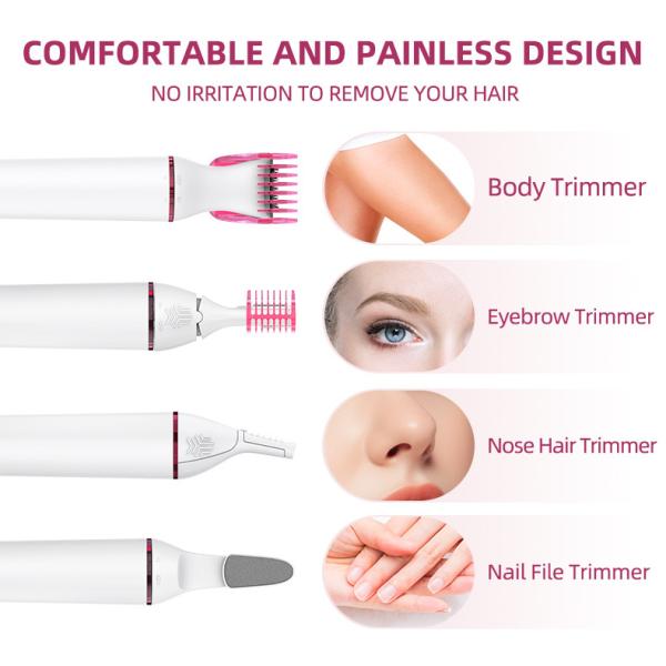 Home Use Nose Eyebrow Trimmer Razor Body Bikini Facial Electrical Hair Remover Device