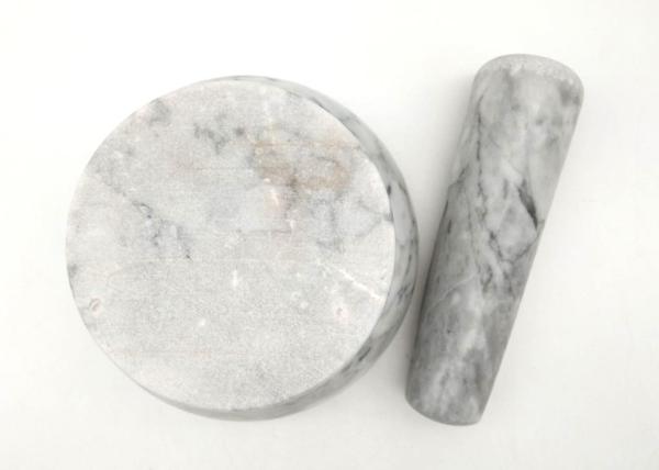 Natural Carve Marble Stone Mortar And Pestle Polished Kitchen Tool