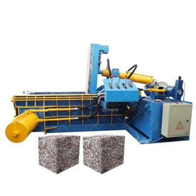 Compressão de sucata de metal com compressor de reciclagem de pressão de metal totalmente automático
