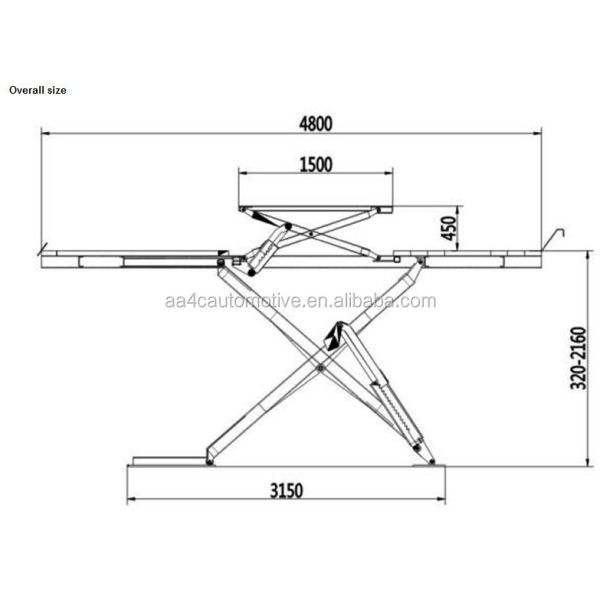 220v 5 ton hydraulic scissor lift