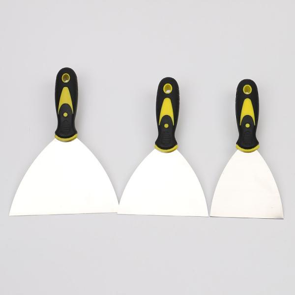 Two-color Handle Putty Knife 1 Inch 2 Inch 3 Inch 4 Inch 5inch 6inch Rubber Handle Putty Knife Stainless Steel Cleaning Blade
