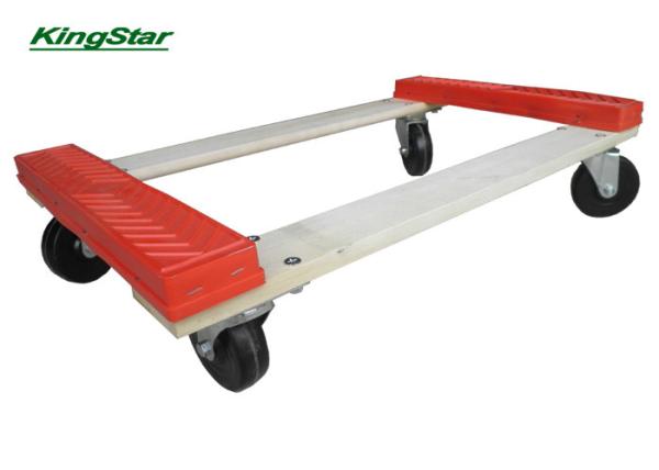 Rubber Ends Four Wheel Furniture Dolly For Moving Heavy Furniture , Restaurant