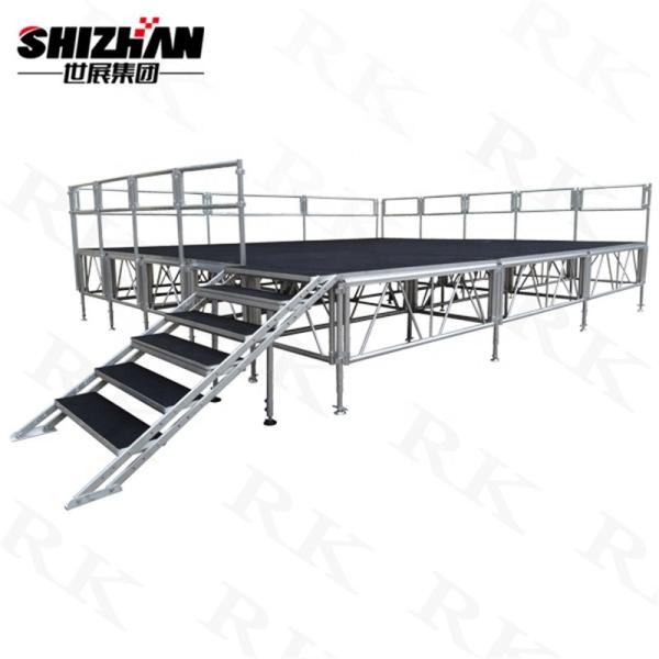 Pés Mini Aluminum Portable Stage Platform ajustável para a mostra do evento