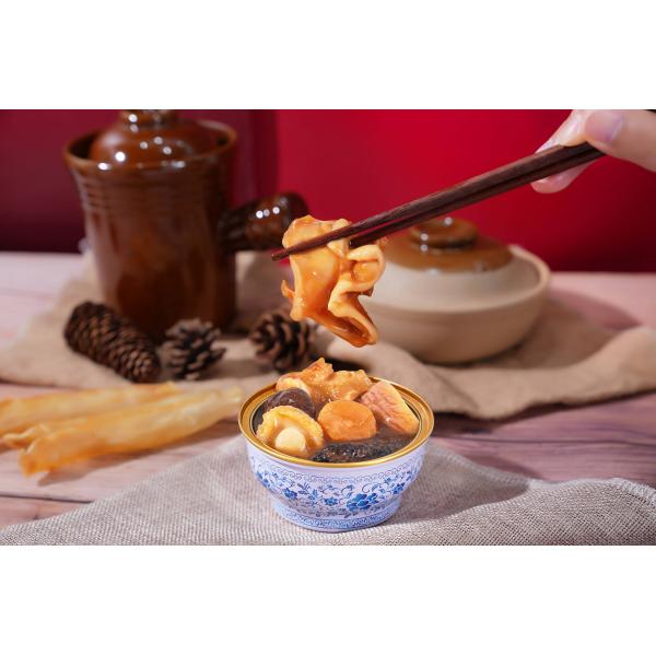 Soupe de vessie natatoire d'ormeau doré pour le soutien immunitaire - Bouillon chinois de bien-être riche en collagène de qualité supérieure pour l'anti-âge et le soutien immunitaire