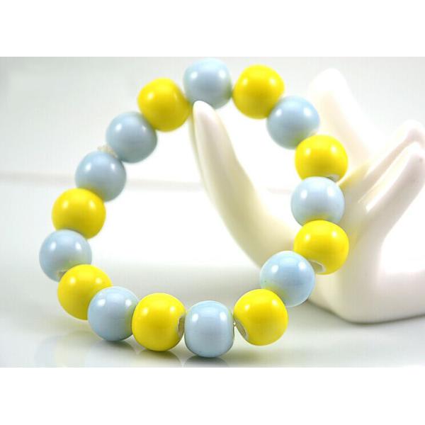 Black and white ceramic jewelry national wind porcelain beads bracelet fashion simple