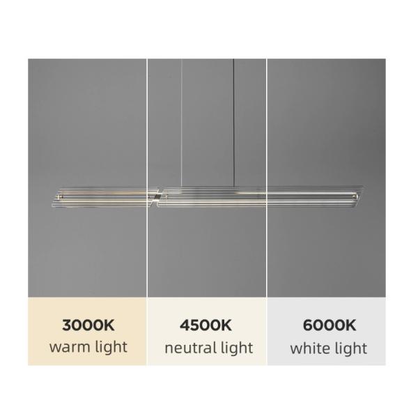 Скандинавская роскошная медная люстра современный минималист длинные полосы стекла подсветка подсветка для дома