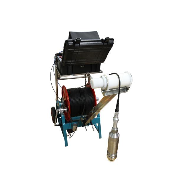 Integrated borehole focus adjusting orbit cam borehole inspection camera system