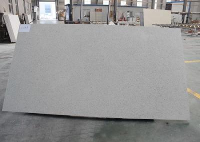 Starfish Cream White Quartz Countertop Slabs With Gold Shining No Dirt Absorption