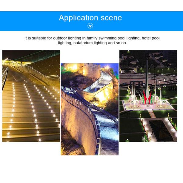 Energy Saving Led Ground Lights 6W DC 24V Integrated Bead Lens For Square Decoration