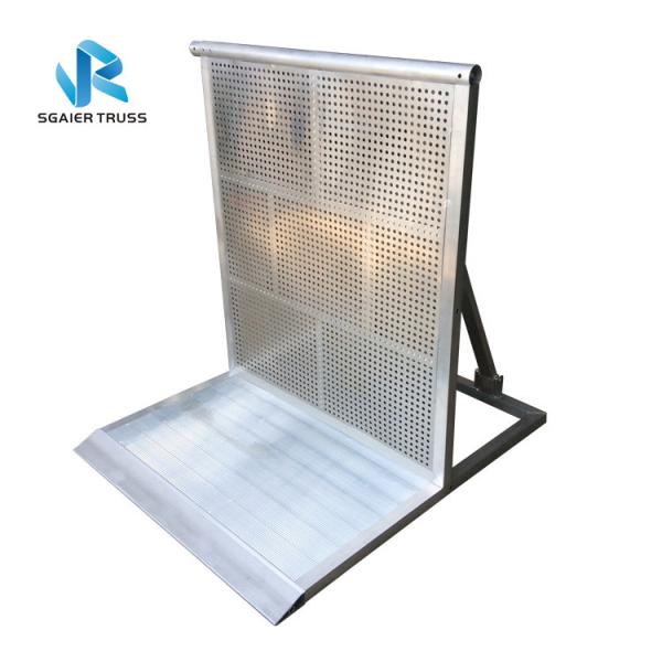 Movable Temporary Concrete Barrier , Smooth Surface Folding Parking Barrier