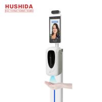Kiosque infrarouge d'aseptisant de main de thermomètre de reconnaissance des visages de Touchless de 8 pouces