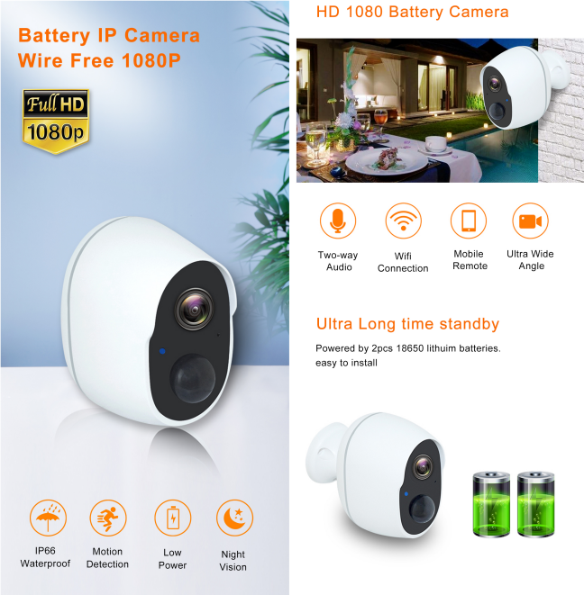 кулачок 10m 18650 мини WiFi