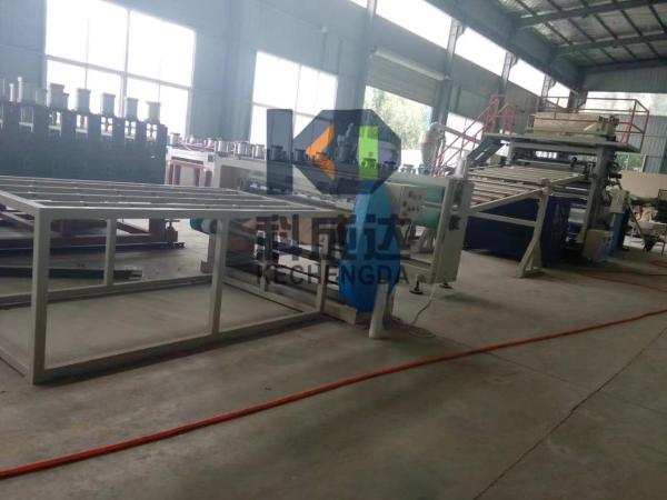 500kgh To 600kgh  Plastic Sheet Extrusion Line Imitation PVC Marble Sheet Production Line