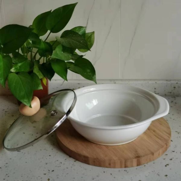 Glass Lid Kitchen Cook Pots Enamel Carbon Steel Cookware Sets 16cm 18cm 20cm 22cm 24cm