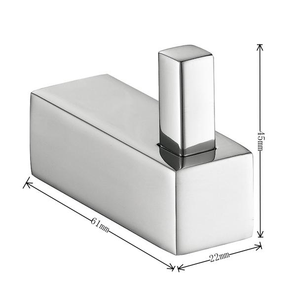 Heavy Duty Modern Bathroom Robe Hooks SUS304 Stainless Steel ODM OEM