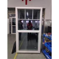 Vidro temperado UPVC Janela suspensa única estilo americano perfil PVC Janela de vinil deslizante