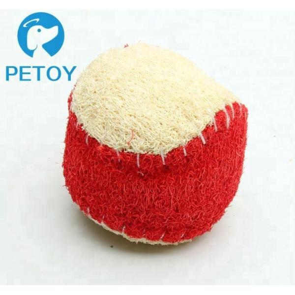 Eco Friendly Small Indestructible Rope Dog Toys Nature Loofah Material