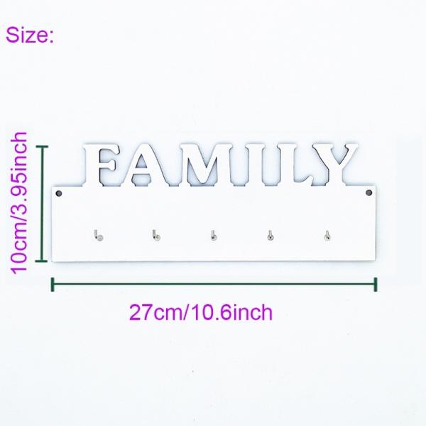 5mm Thickness Sublimation MDF Blanks LOVE HOME FAMILY Wooden Key Sign