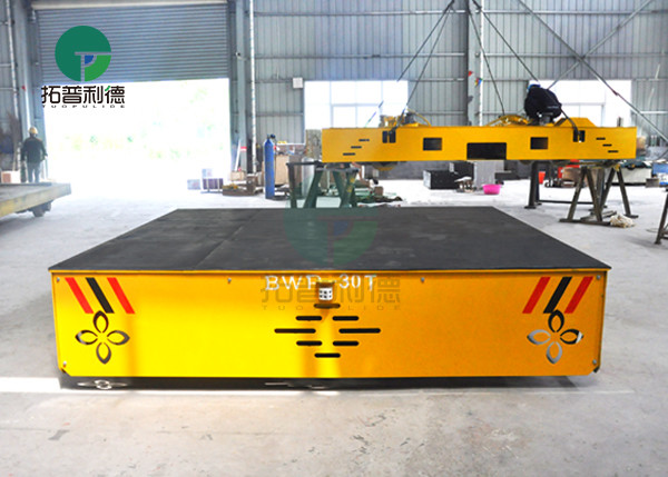 Mecanum Wheel Motorized Automated Mold Transport Trackless Electric Flat Transfer Vehicle