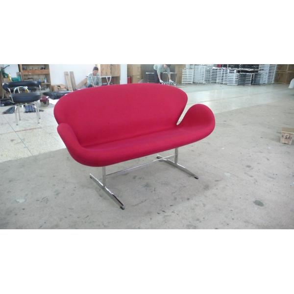 Arne Jacobsen Swan Modern Classic Sofa Leather Double Style 144 * 66 * 78.5cm