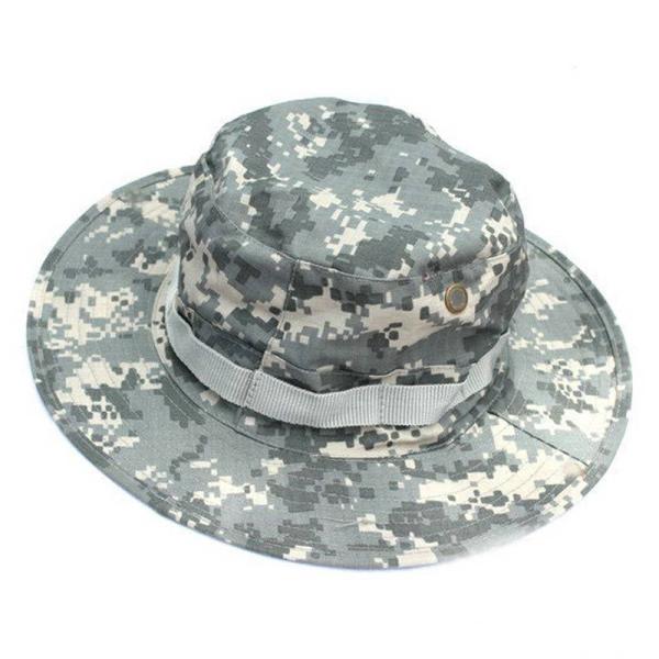 OEM Cotton 6 Color Desert Camo Boonie Hat Flat Embroidery Logo