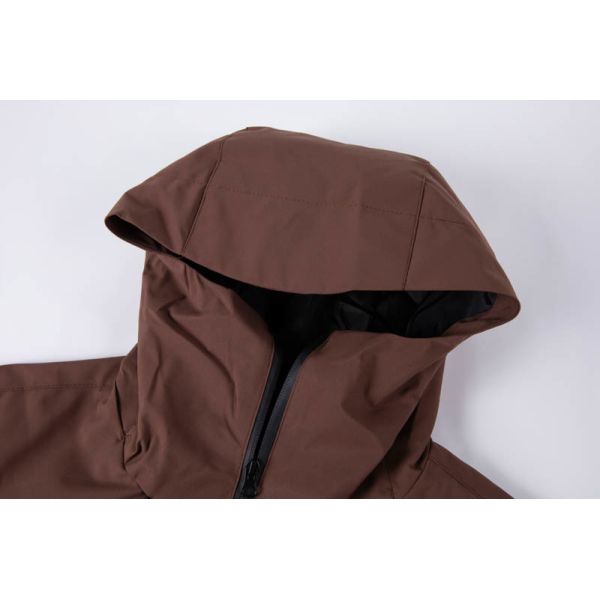 Men's 10000mm Waterproof Windproof Classic Jacket with Adjustable Fit and Color-Block Design