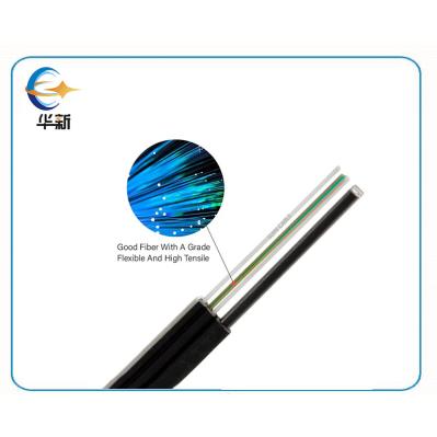 OEM Fiber Optical Cable 1km Drum FTTH Optical Fiber Cable Steel Wire
