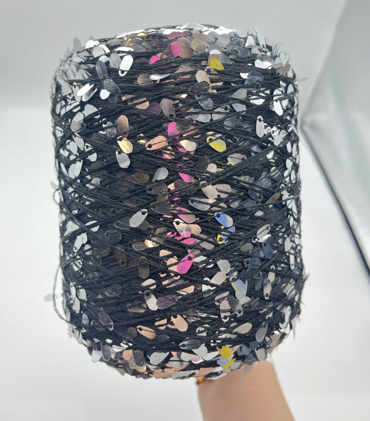 Пряжа Sequin семени дыни цвета исследования нового продукта для вязать руки