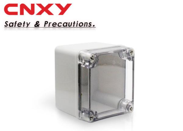 Square Waterproof Junction Box , Outdoor Electrical Box Enclosure PC Cover