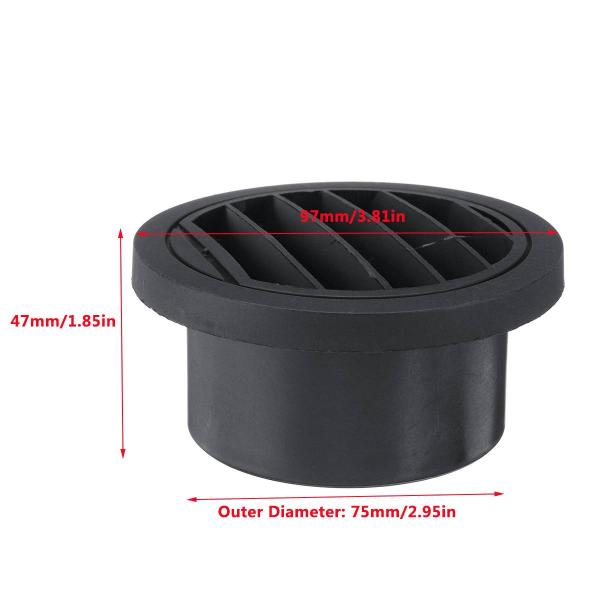 Flat Caravan Diesel Heater Ducting Air Outlet Vent Connector For Webasto Eberspacher