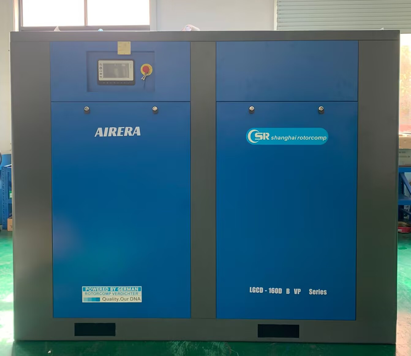 160KW винтовой воздушный компрессор / вращающийся винтовый воздушный компрессор с 90L интеллектуальным контроллером