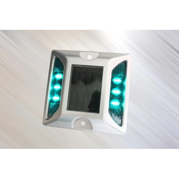 Green LED Solar Flashing Road Studs LED Road Reflectors With IP68 Protection